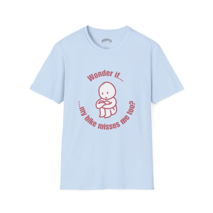 My Bike Misses Me T-Shirt Light Blue