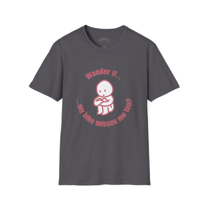 My Bike Misses Me T-Shirt Grey