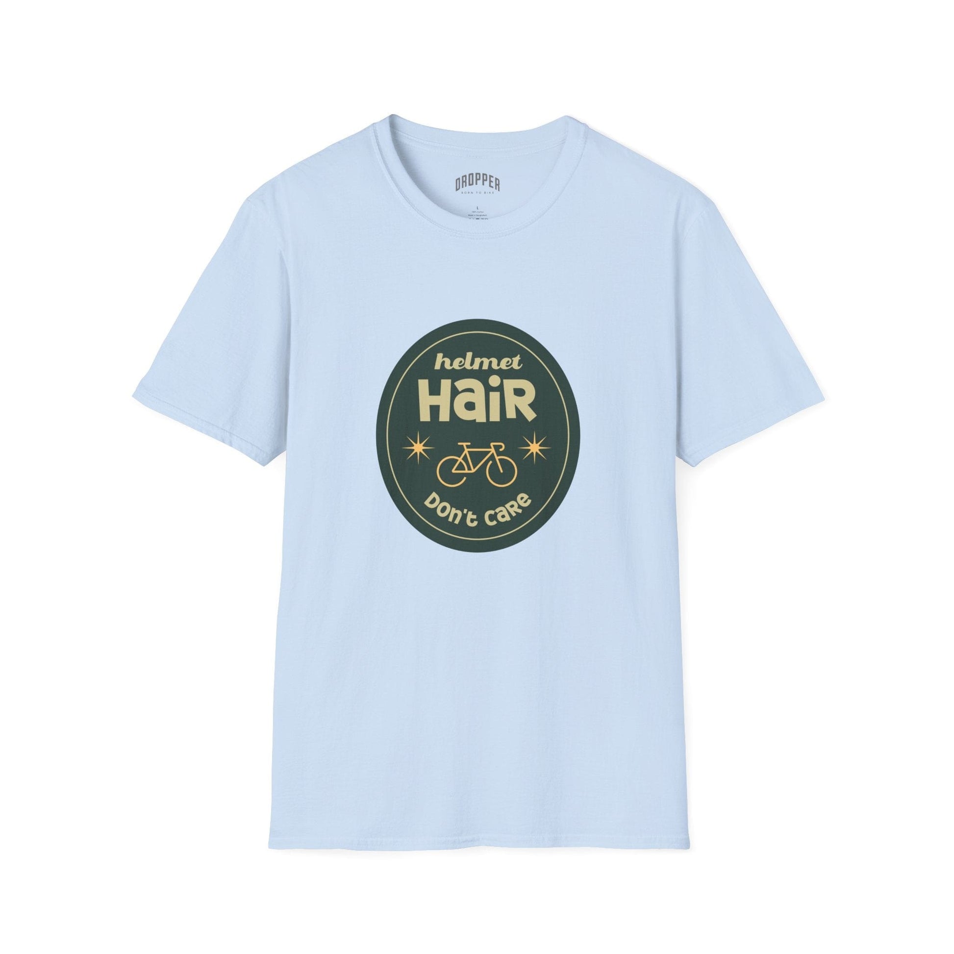 Helmet Hair T-Shirt Light Blue