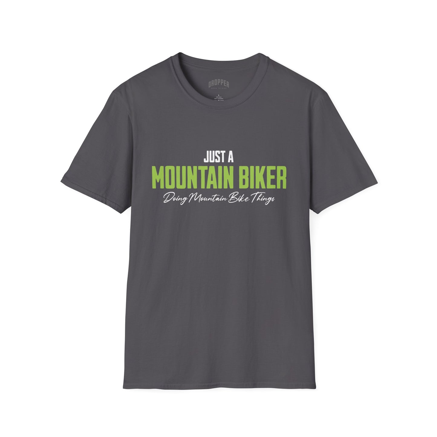 Just a Mountain Biker T-Shirt Charcoal