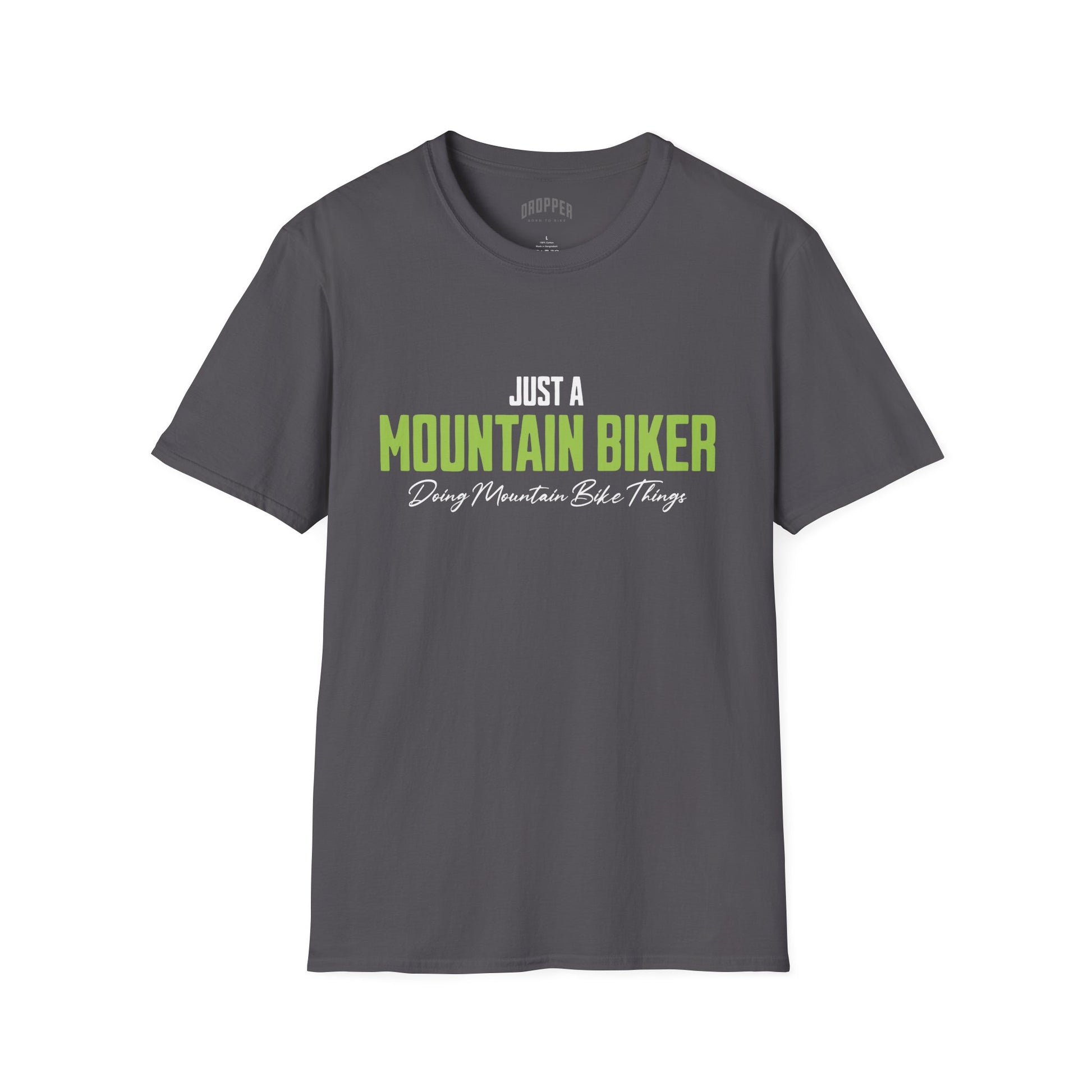 Just a Mountain Biker T-Shirt Charcoal