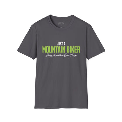 Just a Mountain Biker T-Shirt Charcoal