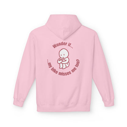 My Bike Misses Me Hoodie Light Pink