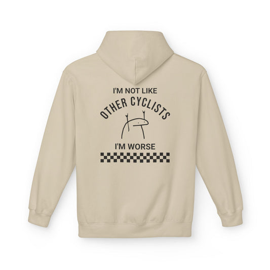I'm Worse Hoodie Sand