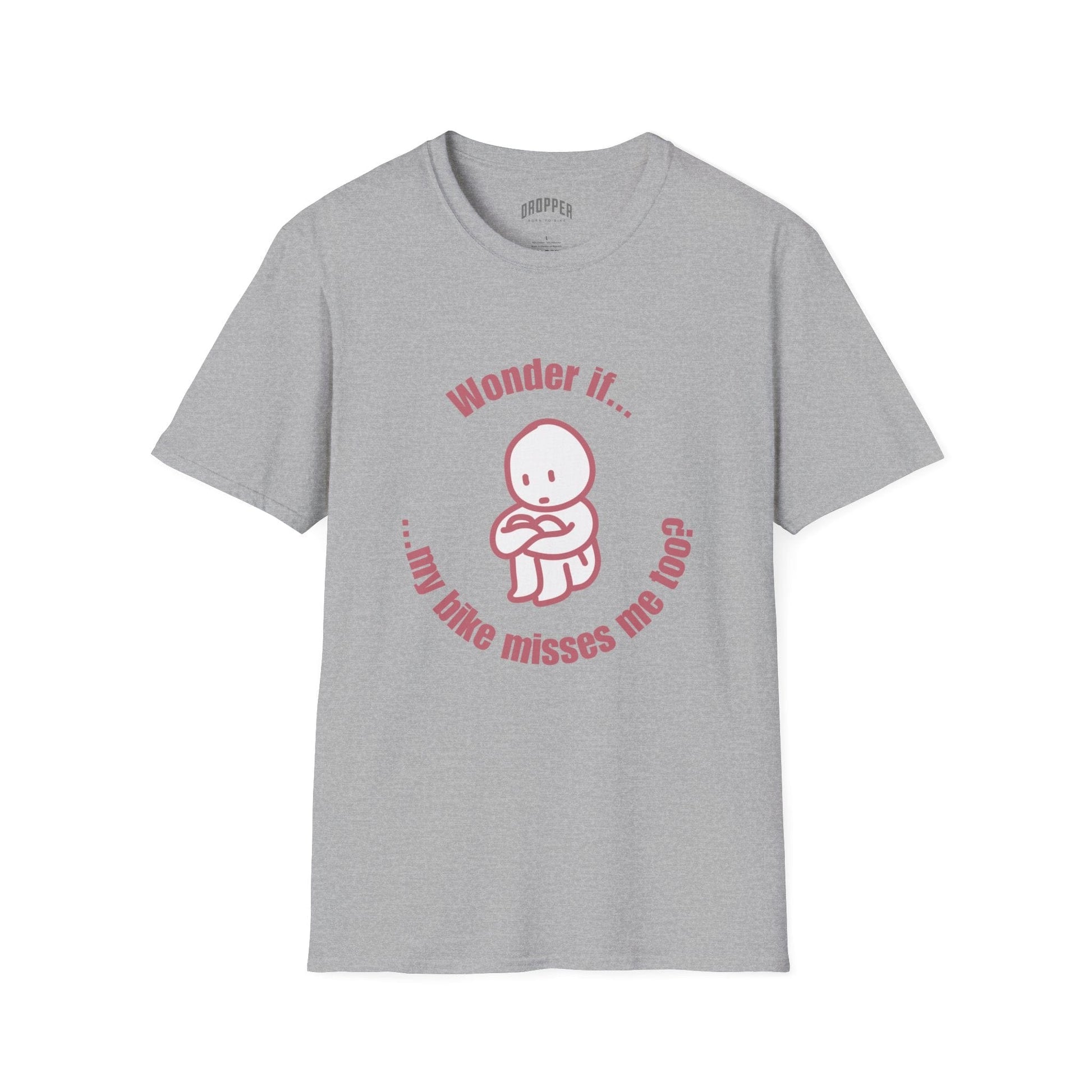 My Bike Misses Me T-Shirt Sport Grey